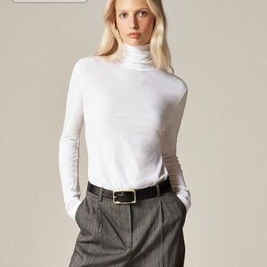 J. Crew Feather jersey turtleneck
